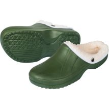 Zoccoli con pelliccia 42 verde – Caldi e confortevoli in gomma – Ideali per giardino e casa – Stocker