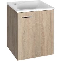Aqualine - zoja/keramia fresh Unité de vanité 40x50x32cm, placage de chêne
