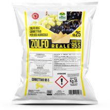 Albagarden - Zolfo per Uso Agricolo Consentito in Agricoltura Biologica Zolfo Elementare Correttivo 95 s x 25 kg