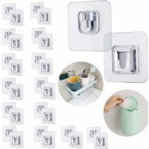 Zolginah 30 Piezas,gancho Adhesivo Transparente,ganchos De Pared Autoadhesivos De Doble Cara,gancho Adhesivo De Doble Cara,gancho Adhesivo 