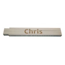 Zollstock Chris 2 m weiß Zollstock