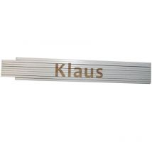Zollstock Klaus 2 m weiß Zollstock