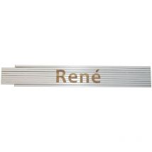 Zollstock Rene 2 m weiß Zollstock