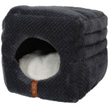 Cube 2 en 1 gris paloma 35 x 35 x 35 cm pour chat - zolux