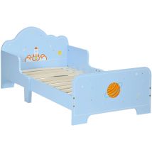 Toddler Bed w/ Space-themed Patterns, for Boy, Girls, Ages 3-6 Years - Zonekiz