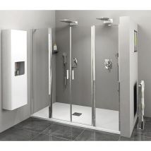 Polysan - zoom Porte de douche 1800mm, verre clair