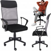 Sessel, graues Öko-Leder - Zoom