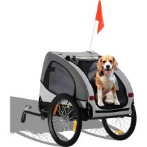 Zoomundo - Remorque velo pour Chien - Buddy en Gris