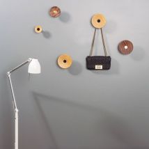 Zoot Hanger D60 Laiton + Noyer - zoot - Supports muraux décoratifs