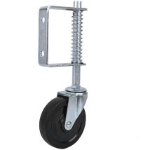 4 Zoll gefedertes Gummi-Torrad, robuste Lenkrolle, Tragkraft 110 lb - Zoternen