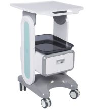 Zoternen - Carrello medico Carrello da appoggio grande cassetto singolo Cuscinetto da 50 kg Salone di bellezza con rotolamento per laboratorio