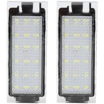 Zoternen Éclairage de plaque d'immatriculation LED étanche et résistant aux chocs, lampe, 2 pièces légères pour Twingo/Clio Renault