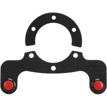 Zoternen - Externer Hupenknopf-Kit aus Kohlefaser für MOMO/OMP/Nardi/Sparco 6-Bolzen-Lenkrad, Doppelknopf