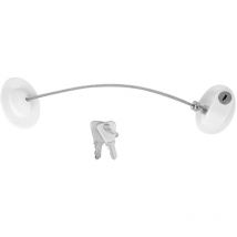 Zoternen - Kindersicherung Fenster Kühlschranköffner Sicherheitskabel Türschloss (Weiß)