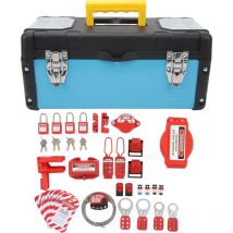 Kit di blocco e tagout da 47 pezzi Set di combinazioni di lucchetti di sicurezza elettrici per attrezzature industriali - Zoternen
