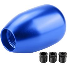 Zoternen - Leva del cambio con pomello cambio manuale a 5 marce per auto con 3 adattatori 8/10/12 mm (Blu)