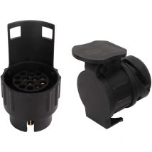 Zoternen - Set di adattatori per prese da rimorchio da 7 pin a 13 e convertitore di traino per spine