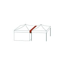 4m Regenrinne Für Faltpavillons Premium Und Professional, Pvc-beschichtet, Weiß