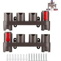 Zubehörhalter für Dyson V7 V8 V10 V11 SV10 SV11 Staubsaugerzubehör, Dyson Zubehörhalter (10 Aufbewahrungssteckplätze, 2er-Pack)