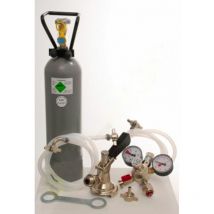 Ich-zapfe - Zubehörpaket für Kontakt 2-leitig mit 1x Kombi Zapfkopf und 1x Köpi Zapfkopf und 2 kg Co2 Flasche