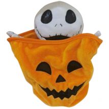 Peragashop - Figure décorative d'Halloween avec mouvement, son et lumière led en textile et plastique (piles non incluses)