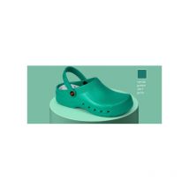 Zueco para sanidad y hostelería con tratamiento virucida y antibacterias unicolor DIAN EVA 43 Verde