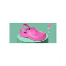 Dian - Zueco para sanidad y hostelería con tratamiento virucida y antibacterias unicolor eva 44 Rosa