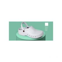 Dian - Zuecos sanitarios con celdas antideslizantes en la suela eva plus 38 Blanco