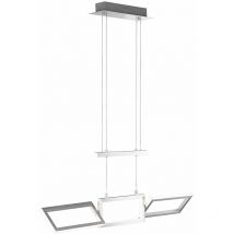 Zugpendelleuchte led Pendelleuchte Höhenverstellbar Hängeleuchte schwenkbar, alu, 1x led 25 Watt 21 Lumen warmweiß, l 81,5 cm