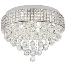 Zumaline Lighting - Zumaline capri Plafonnier, Chrome, 6x G9