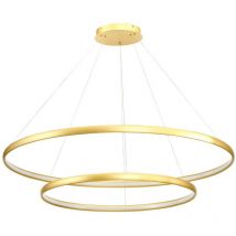 Zumaline carlo Plafoniera a sospensione a led integrata, oro, 2 luci, 4000K, 3900lm