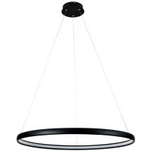 Zumaline CARLO Plafonnier suspendu LED intégré, noir mat, 4000K, 1560lm