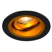 Zumaline Lighting - Zumaline chuck Downlight encastré rond, or, 1x GU10