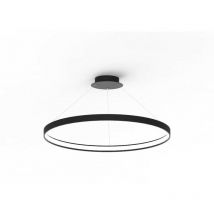 Zumaline circle Plafoniera a sospensione a led integrata, nera, 5520lm, 3000K