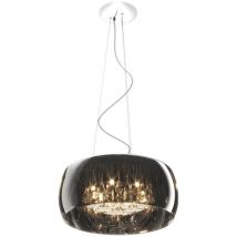 Zumaline Lighting - Zumaline crystal Plafonnier suspendu, chrome, 6x G9