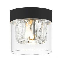 Zumaline Lighting - Zumaline gem Downlight monté en surface, noir mat, 1x G9