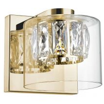 Zumaline gem Lampada da parete, oro francese, 450lm, 3000K