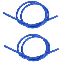 Zündkabel, 2 Stück Auto Zündkabel Zündungskabel 8mm Silikon Siliziumkarbid Kern Zündkabel Zünd Kabel Zündungs 1m lang (Blau)