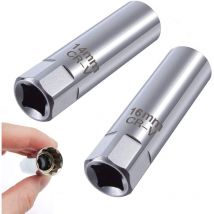 Zündkerzenstecker 14mm 16mm Zündkerzenstecker mit Magnetik 3/8'-Zündkerzensteckschlüssel, Zwölfkant Zündkerzenschlüssel-Werkzeuge