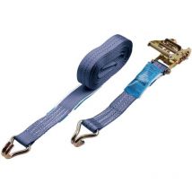 Zurrgurt 2-teilig 35 x 6000 mm Ratsche und Rundhaken lc 1000 daN