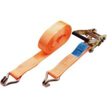 Zurrgurt 2-teilig 50 x 12000 mm Ratsche und Rundhaken lc 2500 daN