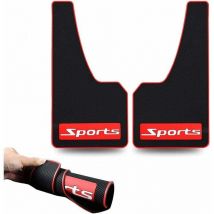ZVD-Car Mud Flaps Soft Material Universal Fit Black Rubber Mudguards No Collision Universal 17" x 9" x 0.2" (Sports)