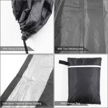 Housse pour Barbecues Charbon, Bâche pour Barbecue Grill Exterieur, Housse de Protection Barbecue, Bache Barbecue Rond, bbq Cover Imperméable, Housse