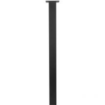 Gamba da tavolo quadrata nera - 50 x 50 x 720 mm