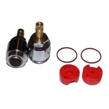 Zwei Porcher-Köpfe mit Klappe 21x150 für Mischer Ecume und Ecume 2