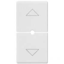 Zwei halbe Knöpfe 1M Pfeilsymbole Weiß Vimar 14755.2