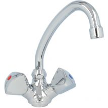 Zweigriff Waschtischarmatur classic line - mit HU-Rohrauslauf 145 mm