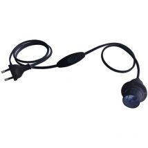 Zweipoliger electraline-kabelbaum mit e27-fassung schwarz - 70524