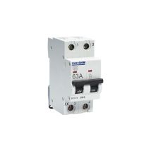 Zweipoliger Schutzschalter, Kurve c Schraubanschluss oben/unten - IP20/IK02 63A 4,5kA