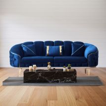 Iperbriko - Zweisitzer Sofa blau 200x88x88 cm